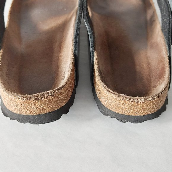 Birkenstock Women Gizeh Thong Eva Sandals Adjustable Buckle Black Comfy Slip-on - Picture 9 of 10